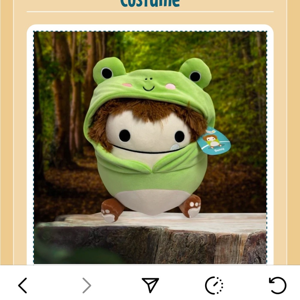 BRAND NEW 8” BENNY THE BIGFOOT WITH FROG COSTUME! NWT! - Picture 2 of 2